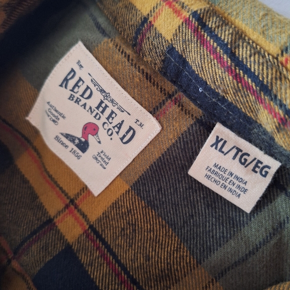 RED HEAD MENS FLANNEL - Picture 3 of 16